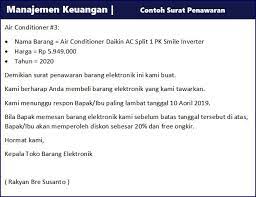 Contoh surat penawaran produk elektronik. Contoh Surat Penawaran Harga Barang Jasa Dan Kerjasama