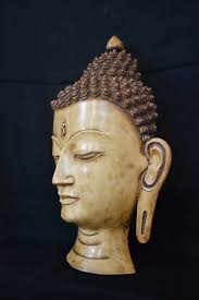 CraftVatika de 15 "Wall Mask Decoración Colgante Buda Cara Unique Creations  Art tallado a mano DecoBuddha Máscara Muro Hanging- Muy Grande Buddha Cara  Head Pared escultura CraftVatika : Amazon.es: Hogar y cocina