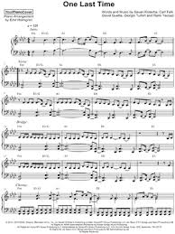 One Last Time Sheet Music 8 Arrangements Available Instantly Musicnotes