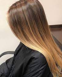 Two steps equal double process. Natural Balayage On Dark Brown Hair Golden Blonde Balayage Long Straight Hair Balayage Straight Hair Blonde Tips Blonde Balayage
