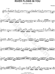 Sheet music river flows in you flute clarinet png clipart. Yiruma River Flows In You Sheet Music Violin Solo In A Major Transposable Download Print Sku Mn0105631