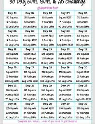 30 Day Workout Challenge Fitness Body At Home Workout Plan 30 Day Fitness