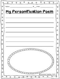 Personification Poem Planning Guide And Publishing Paper Free Personification Poems Personification Activities Personification