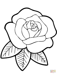 Click the image below for your free printable pdf. Rose Coloring Pages For Kids Rose Coloring Pages Rose Embroidery Pattern Flower Coloring Pages
