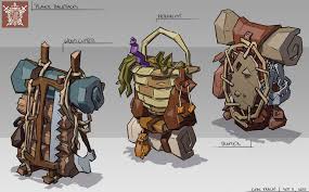 Backpacks Gabe Kralik Props Concept Fantasy Props Fantasy Character Design