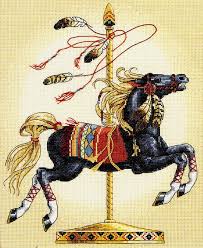 2x dimensions cross stitch southwest & charm 10 x 16 iron on transfer pattern. Southwest Carousel Cross Stitch Pattern By Dimensions