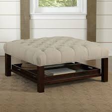 Patrizio 42 Tufted Square Cocktail With Storage Ottoman Dekorasyon