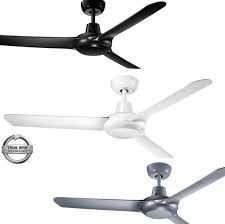 Many ceiling fans these days come equipped with a light kit. Ventair Spyda Ceiling Fans White Black Titanium All Sizes