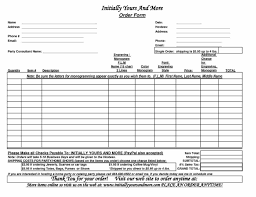 Attractive Jewelry Order Form Template Embellishment - Example ...