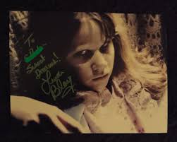 Signed photo from The Exorcist movie with Linda Blair