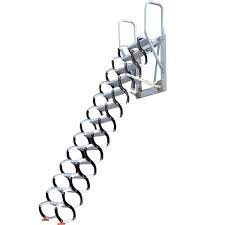Aluminum ladder hinge ladder with 16 steps for home use folding step stool product information item no. Wall Mounted Attic Telescopic Ladder Home Loft Ladder Pull Down Folding Stairs With Handrails 6 56ft 12 46ft Alloy 3 8 4m Amazon In Home Improvement