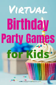 15 Best Games To Play On Zoom With Kids Happy Mom Hacks In 2020 Birthday Party Games For Kids Birthday Games For Kids Kids Party Games