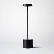 Lampe de table sans fil, rechargeable via port usb eclairage led intégré, 3 niveaux d'intensités lumineuses Pin On Luxciole
