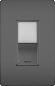 Legrand Radiant Ntl873bkcc6 Contemporary Black Led Night Light W Single Pole 3 Way Switch Lrg Ntl873bkcc6