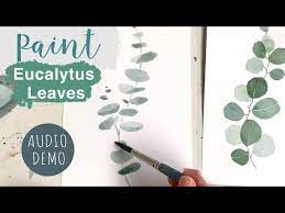 Watercolor Eucalyptus Leaves Tutorial