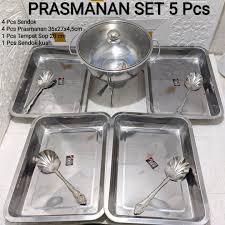 For cookware, stainless steel is a metallic alloy composed mostly of chromium with nickel and other metals added. Pontianak Ecer Grosir Prasmanan Set 5 Pcs Bmw 555 Rp 150 000 Facebook