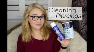 Cleaning Piercings With Sea Salt Youtube