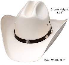 Authentic Classic Cattleman Straw Cowboy Hat With Silver Conchos Child One Size Fits All Kidz Elastic Band White At Amazon Men S Clothing Store