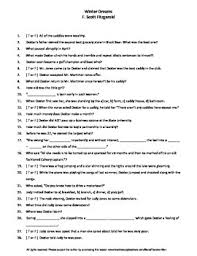 Winter Dreams Worksheets Teaching Resources Teachers Pay Teachers