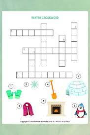 Then you probably can't resist the mystery of a good puzzle. Winter Crossword Puzzle For Kids