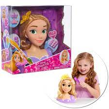 Disney Princess Rapunzel Styling Head Doll Set Hair Hairstyle Toys Kids Girls Disney Princess Rapunzel Doll Sets Kids Girls