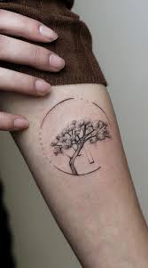 50 Gorgeous And Meaningful Tree Tattoos Inspired By Nature S Path Geometric Tattoo Tree Of Life Tattoo Tattoos