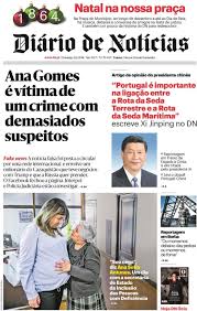 Portugal, confinado durante un mes a partir de hoy. Capa Diario De Noticias 2 Dezembro 2018 Capasjornais Pt