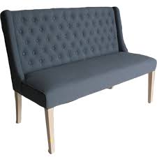 Sherman upholstered dining bench antique brown and matte black. Luxor Oak Bench