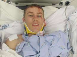 Cliff plunge teen owes his life to family below