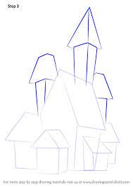 Learn How To Draw A Spooky Haunted House Halloween Step By Step Drawing Tutorials In 2021 Haunted House Drawing House Doodle Step By Step Drawing