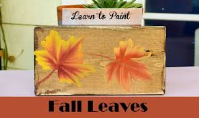 Mix the remaining of your red paint with brown acrylic paint, and use that to paint in the background on the bottom of the canvas. Learn How To Paint Fall Leaves Acrylic Painting Tutorial Youtube