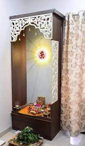 Additionally, do not forget to highlight this area with focus lights and lovely bells suspended from the wall over the. Image Result For Contemporary Pooja Unit Designs Pooja Room Design Room Door Design Pooja Room Door Design