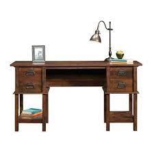 Whether you prefer a very substantial piece of furniture, or a more lightweight and modern look is totally your choice. Viabella Desk Dark Brown Sauder Target
