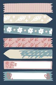 Download Patterned Sticky Tape For Free Colorful Stationery Bullet Journal Stickers Journal Stickers