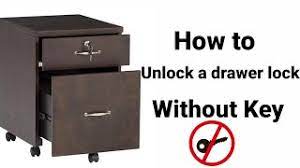 As far as many file cabinets are concerned, plenty of them have an emergency access kind of button at the bottom part of the furniture. How To Open A Drawer Lock Without Key Very Simple And Easy Youtube