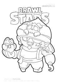 Don't forget to like and. How To Draw Pirate Gene Brawl Stars Draw It Cute