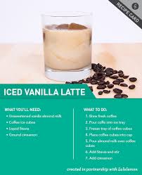 Healthier Iced Vanilla Latte Recipe Vanilla Latte Recipes Coffee Recipes