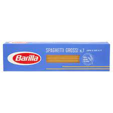 Spaghetti originates from the south of italy and is commonly used with tomato sauces, fresh vegetables, or fish. Barilla Spaghetti Grossi N 7 500 Gr Italy Food Shop