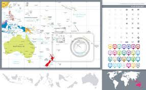 The vatu was issued as a single unit with no subdivision. Australien Und Ozeanien Detaillierte Politische Karte Und Navigation Fototapete Fototapeten Samoa Vanuatu Seeland Myloview De