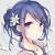 Anime Girl With Black And Blue Hair
