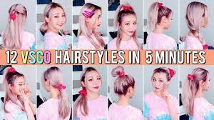Then you have come to the right place to get the best ideas on how to make your curly locks look stunning! 5 Minute Cute Easy Vsco Hairstyles For Back To School Youtube