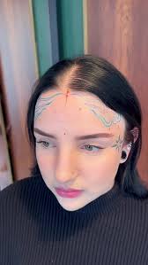 Scottish Girl Tattoo Forehead