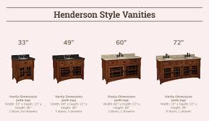 Standard bathroom vanity height is 32″. 60 Henderson Mission Single Bathroom Vanity Cabinet From