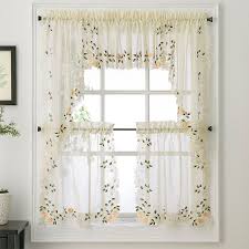 rosemary floral kitchen tier curtain