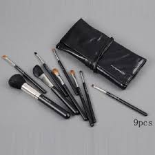 mac 9 brush sets with pieces black