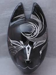 Ad Ebay Url New Komendo Japanese Traditional Fox God Mask Yoiyami Twilight Black 26x16cm In 2020 Fox Mask Kitsune Mask Japanese Mask
