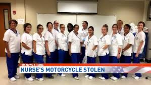 Nurse uniform stolen steal nurse uniform youtube it has existed in many variants but the basic style has remained recognizable from lh5.googleusercontent.com great savings & free delivery / collection on many items. Motorcycle Stolen From San Antonio Nurse While Working Long Hours To Fight Covid 19 Woai