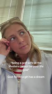 Mom always told me I could be whatever I wanted #masters #golfwife