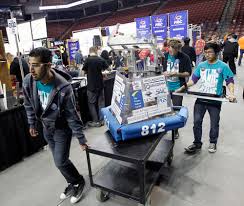 Robot warriors compete in FIRST event in Utah