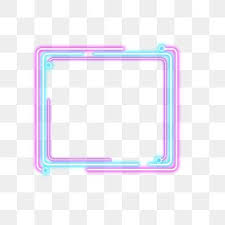Fronteira De Neon Efeito Luz Cor Simples Material De Imagem Png E Psd Neon Png Floral Border Design Graphic Design Background Templates